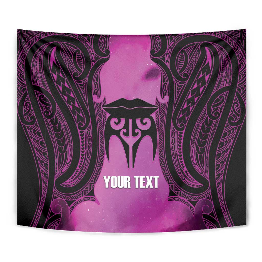 Personalised Moko Kauae New Zealand Tapestry Maori Chin Tattoo Pink - Polynesian Pride