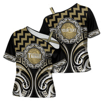 Aotearoa Waikato Tainui Personalised Cross Shoulder Shirt Maori Iwi Poutama Puhoro Tattoo LT14 - Polynesian Pride