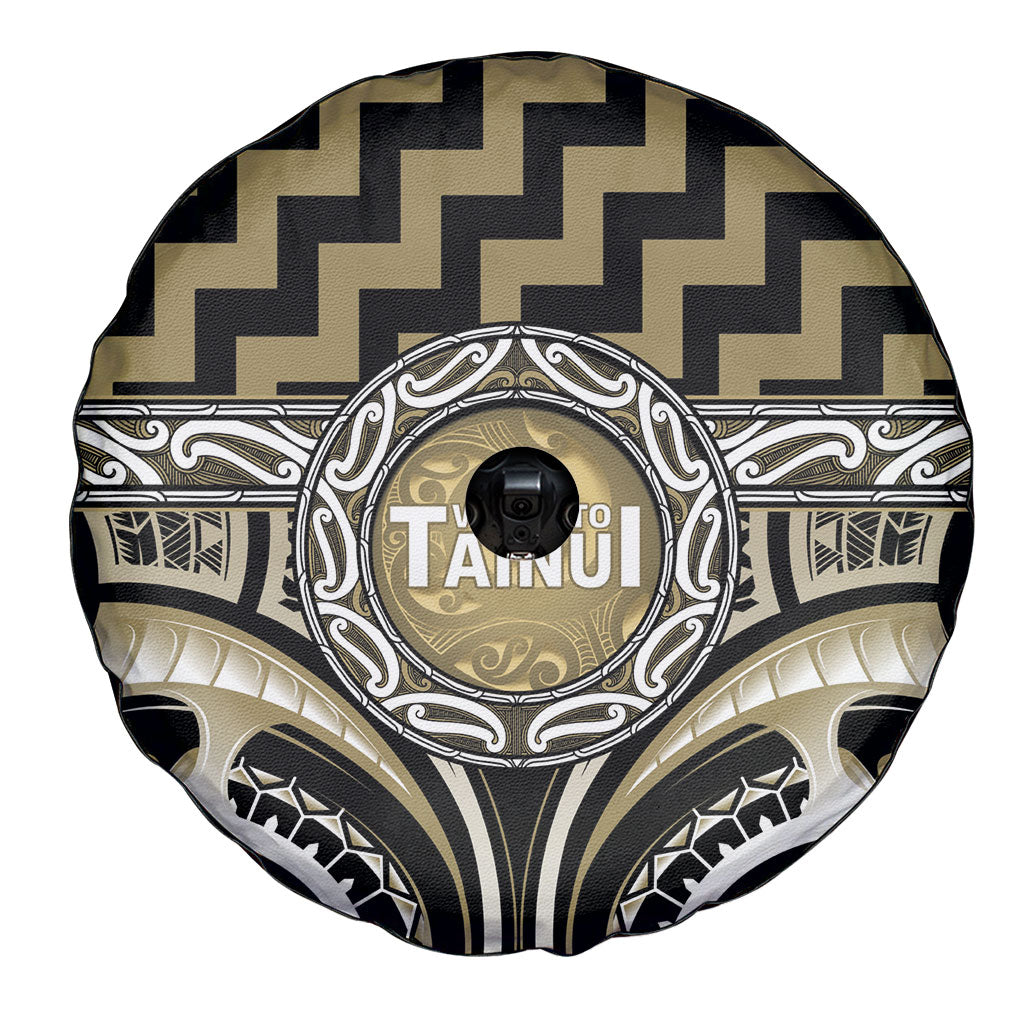 Aotearoa Waikato Tainui Spare Tire Cover Maori Iwi Poutama Puhoro Tattoo LT14 - Polynesian Pride