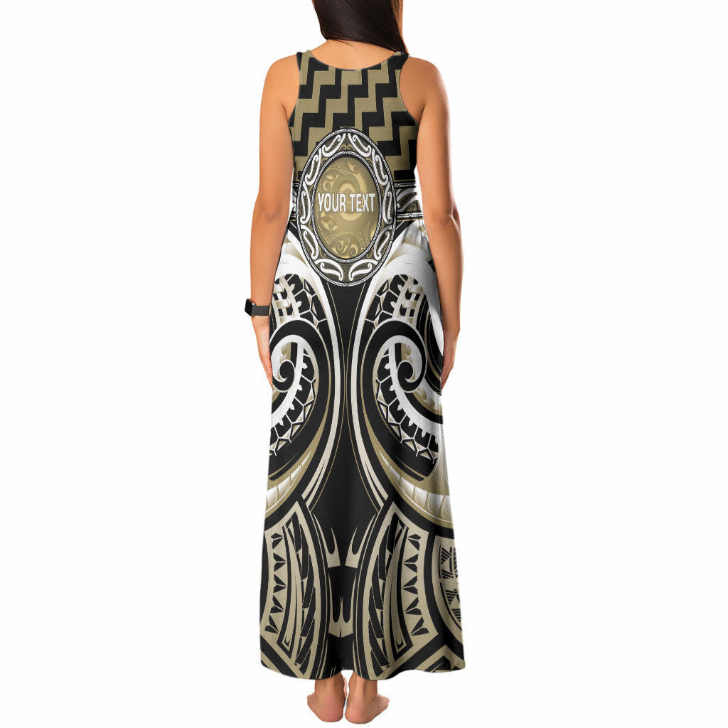 Aotearoa Waikato Tainui Personalised Tank Maxi Dress Maori Iwi Poutama Puhoro Tattoo LT14 - Polynesian Pride