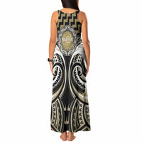 Aotearoa Waikato Tainui Personalised Tank Maxi Dress Maori Iwi Poutama Puhoro Tattoo LT14 - Polynesian Pride