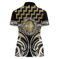 Aotearoa Waikato Tainui Personalised Women Polo Shirt Maori Iwi Poutama Puhoro Tattoo LT14 - Polynesian Pride