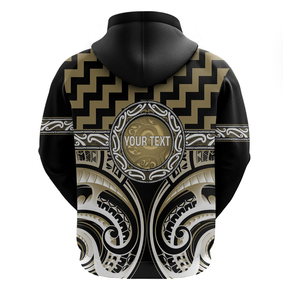 Aotearoa Waikato Tainui Personalised Zip Hoodie Maori Iwi Poutama Puhoro Tattoo LT14 - Polynesian Pride
