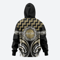 Aotearoa Waikato Tainui Personalised Zip Hoodie Maori Iwi Poutama Puhoro Tattoo LT14 - Polynesian Pride