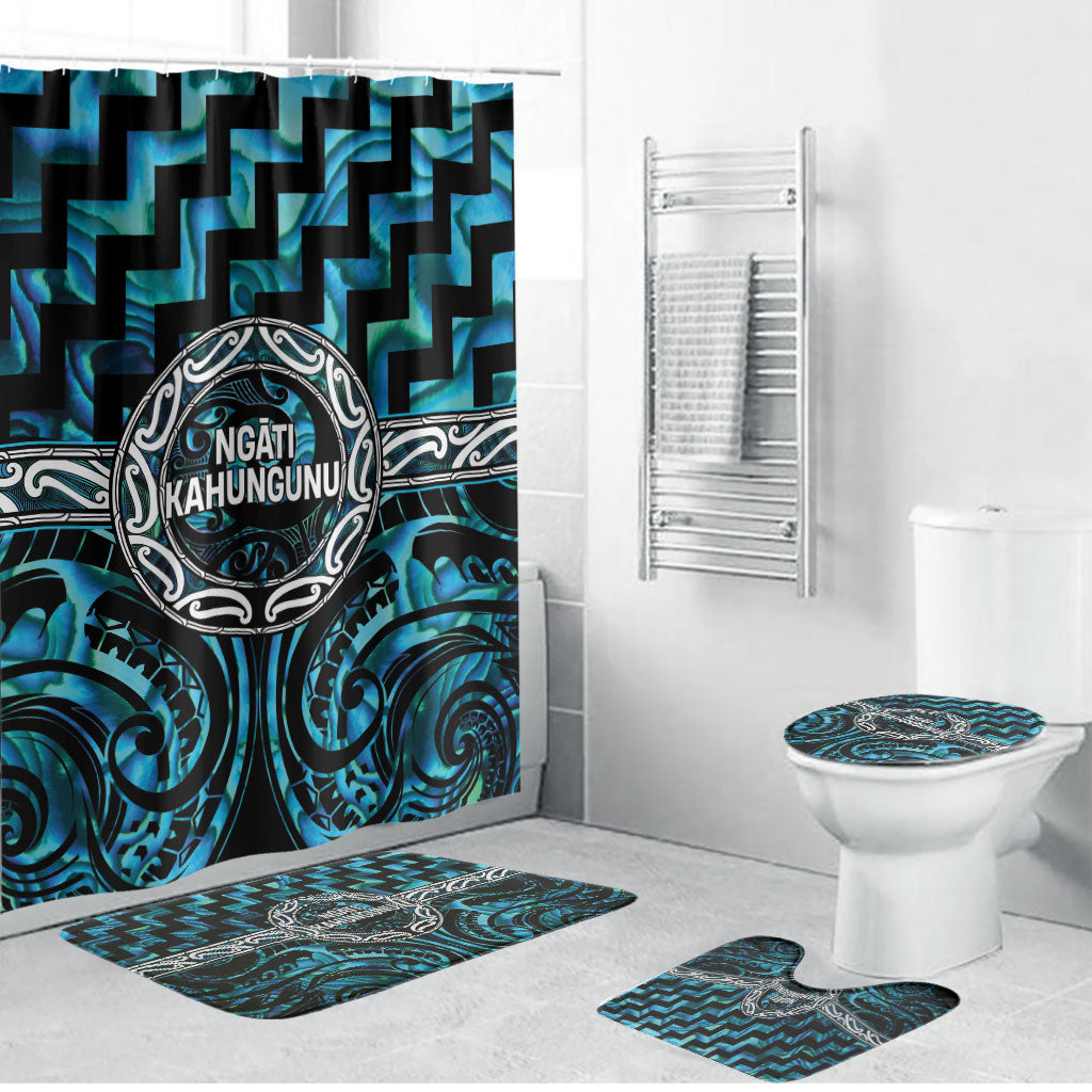 Aotearoa Ngati Kahungunu Bathroom Set Maori Iwi Poutama Puhoro Tattoo