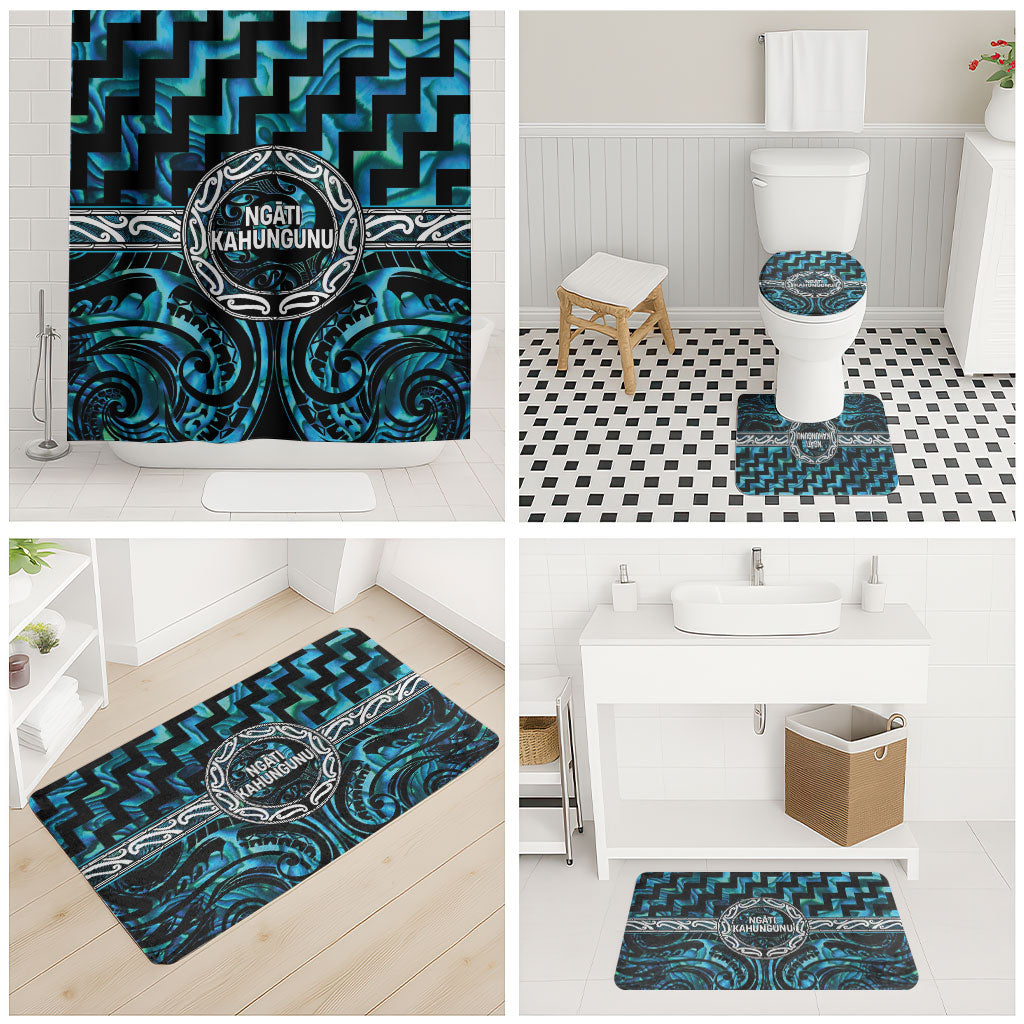Aotearoa Ngati Kahungunu Bathroom Set Maori Iwi Poutama Puhoro Tattoo LT14 - Polynesian Pride