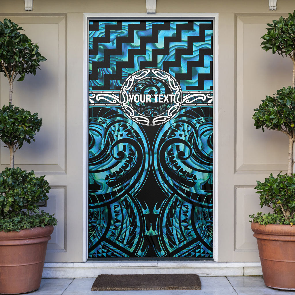 Aotearoa Ngati Kahungunu Personalised Door Cover Maori Iwi Poutama Puhoro Tattoo