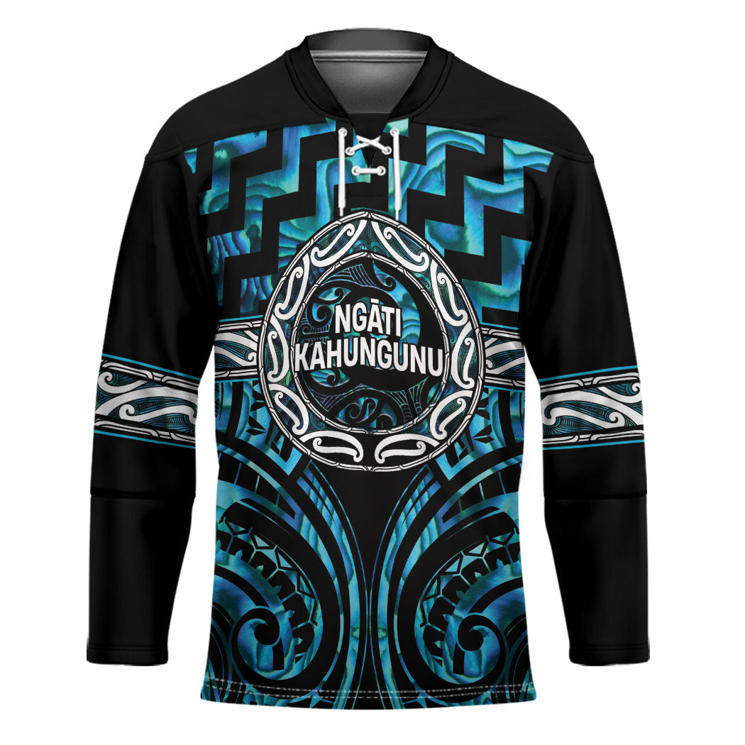 Aotearoa Ngati Kahungunu Personalised Hockey Jersey Maori Iwi Poutama Puhoro Tattoo LT14 Unisex Turquoise - Polynesian Pride