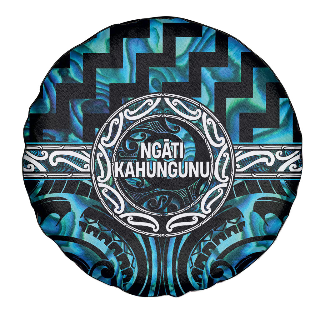 Aotearoa Ngati Kahungunu Spare Tire Cover Maori Iwi Poutama Puhoro Tattoo LT14 - Polynesian Pride