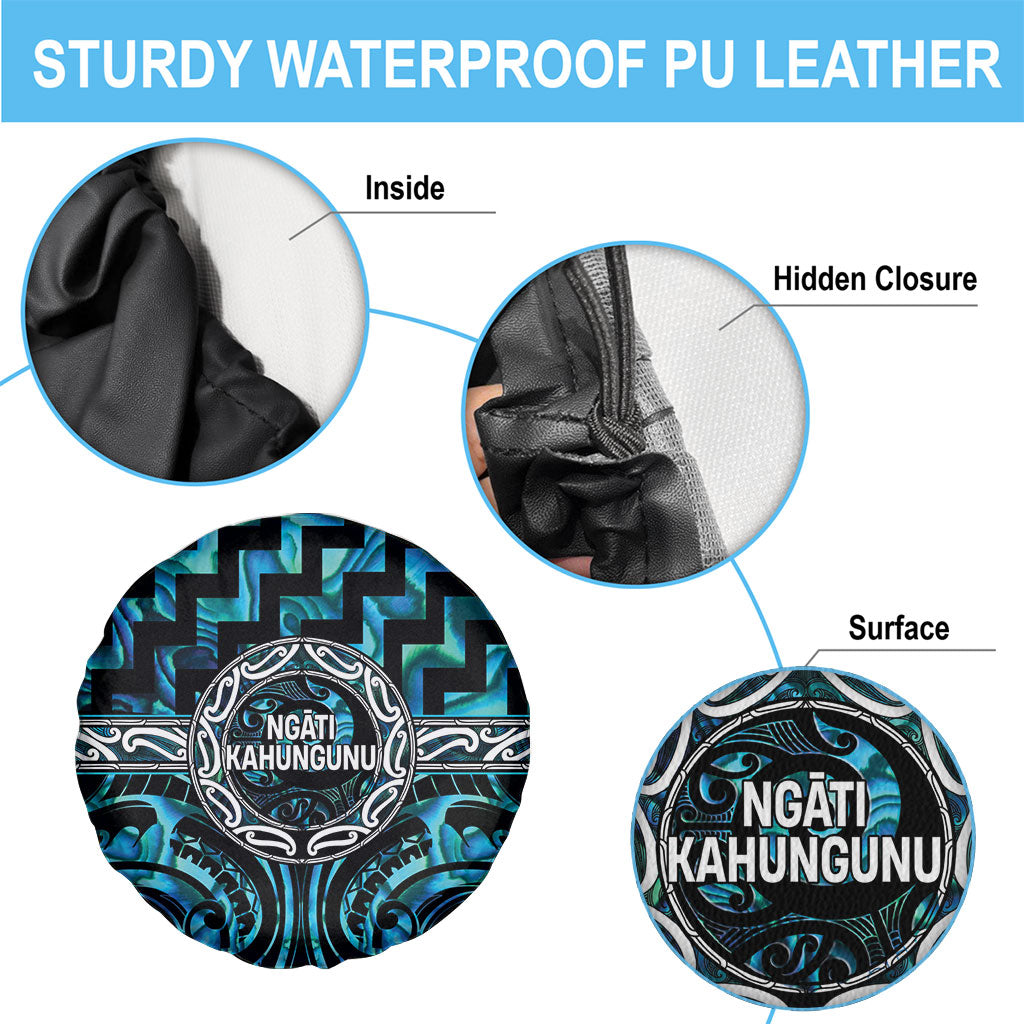 Aotearoa Ngati Kahungunu Spare Tire Cover Maori Iwi Poutama Puhoro Tattoo LT14 - Polynesian Pride