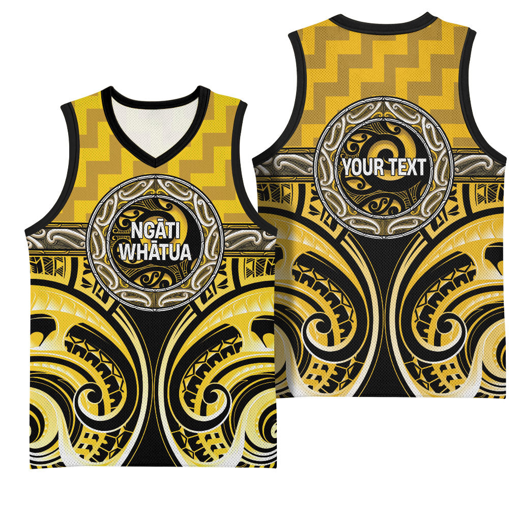 Aotearoa Ngati Whatua Personalised Basketball Jersey Maori Iwi Poutama Puhoro Tattoo LT14 - Polynesian Pride
