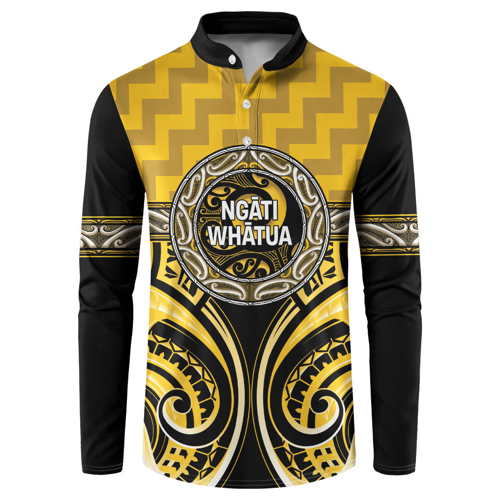 Aotearoa Ngati Whatua Personalised Button Sweatshirt Maori Iwi Poutama Puhoro Tattoo