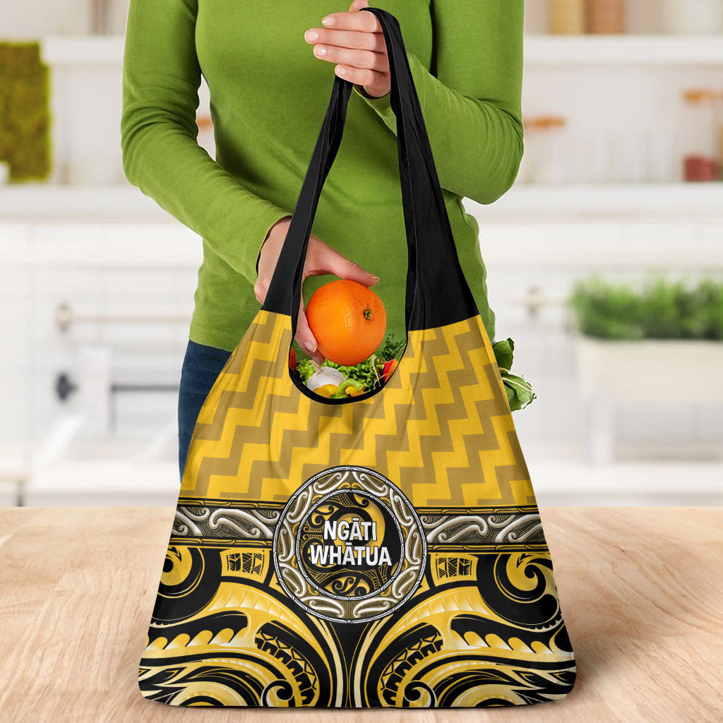 Aotearoa Ngati Whatua Grocery Bag Maori Iwi Poutama Puhoro Tattoo LT14 - Polynesian Pride