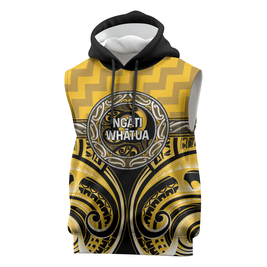 Aotearoa Ngati Whatua Personalised Sleeveless Hoodie Maori Iwi Poutama Puhoro Tattoo