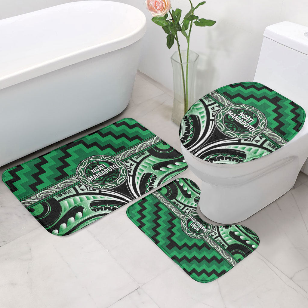 Aotearoa Ngati Maniapoto Bathroom Set Maori Iwi Poutama Puhoro Tattoo LT14 - Polynesian Pride