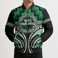 Aotearoa Ngati Maniapoto Personalised Bomber Puffer Jacket Maori Iwi Poutama Puhoro Tattoo LT14 - Polynesian Pride