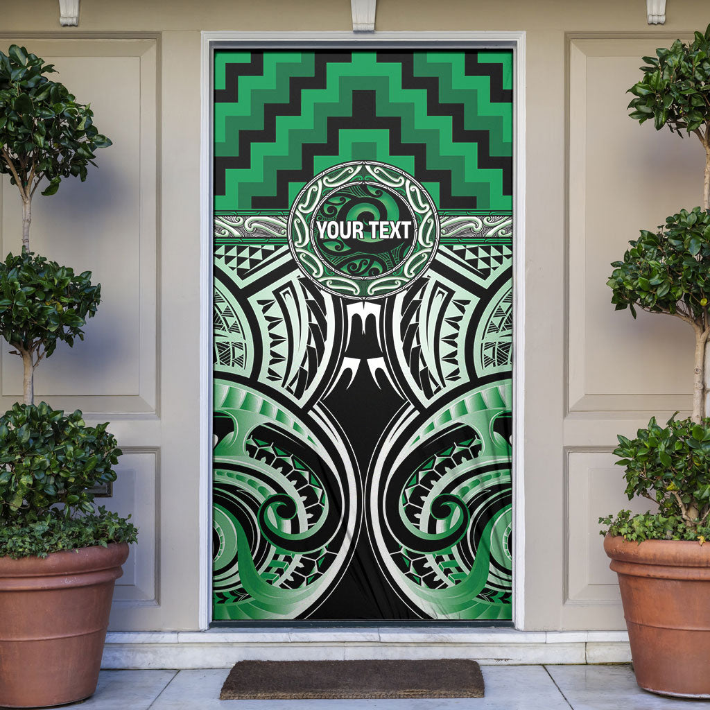 Aotearoa Ngati Maniapoto Personalised Door Cover Maori Iwi Poutama Puhoro Tattoo