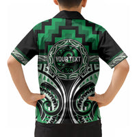 Aotearoa Ngati Maniapoto Personalised Kid Hawaiian Shirt Maori Iwi Poutama Puhoro Tattoo LT14 - Polynesian Pride
