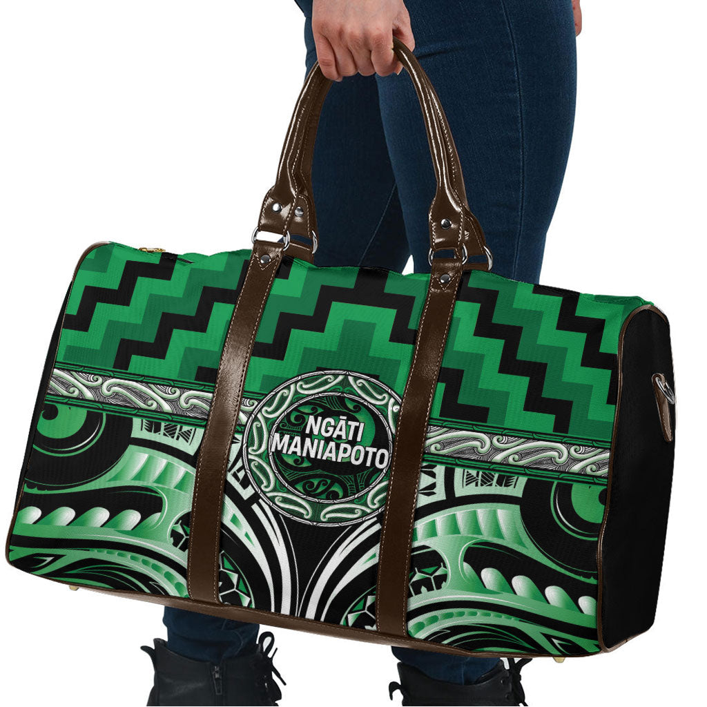 Aotearoa Ngati Maniapoto Travel Bag Maori Iwi Poutama Puhoro Tattoo LT14 - Polynesian Pride