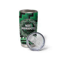 Aotearoa Ngati Maniapoto Personalised Tumbler Cup Maori Iwi Poutama Puhoro Tattoo LT14 - Polynesian Pride