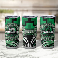 Aotearoa Ngati Maniapoto Personalised Tumbler Cup Maori Iwi Poutama Puhoro Tattoo LT14 - Polynesian Pride