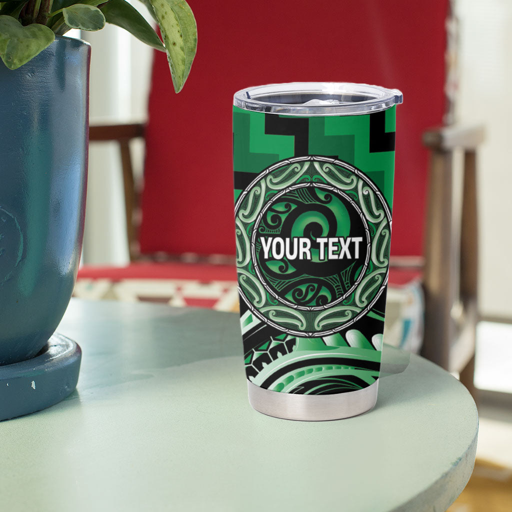 Aotearoa Ngati Maniapoto Personalised Tumbler Cup Maori Iwi Poutama Puhoro Tattoo LT14 - Polynesian Pride