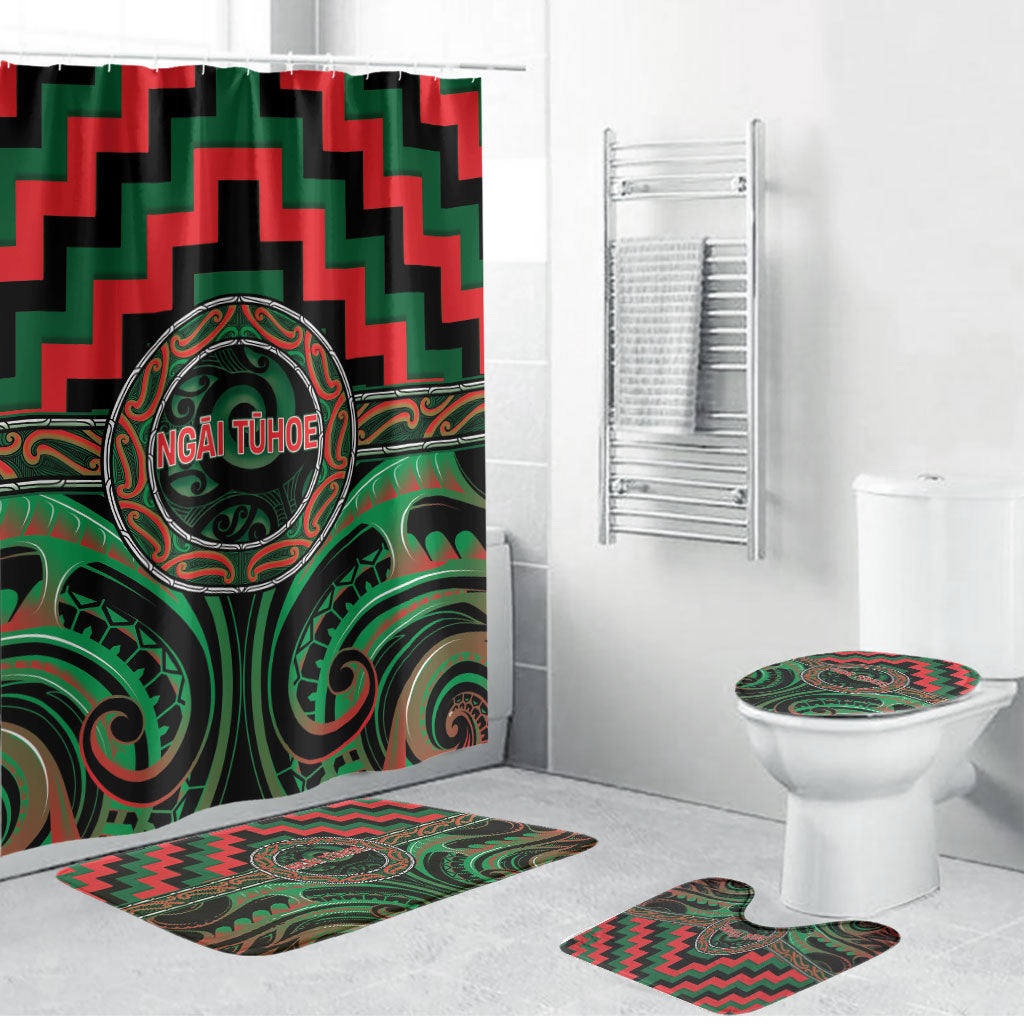 Aotearoa Ngai Tuhoe Bathroom Set Maori Iwi Poutama Puhoro Tattoo