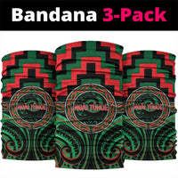 Aotearoa Ngai Tuhoe Neck Gaiter Maori Iwi Poutama Puhoro Tattoo LT14 package One Size: 25*50cm Green - Polynesian Pride