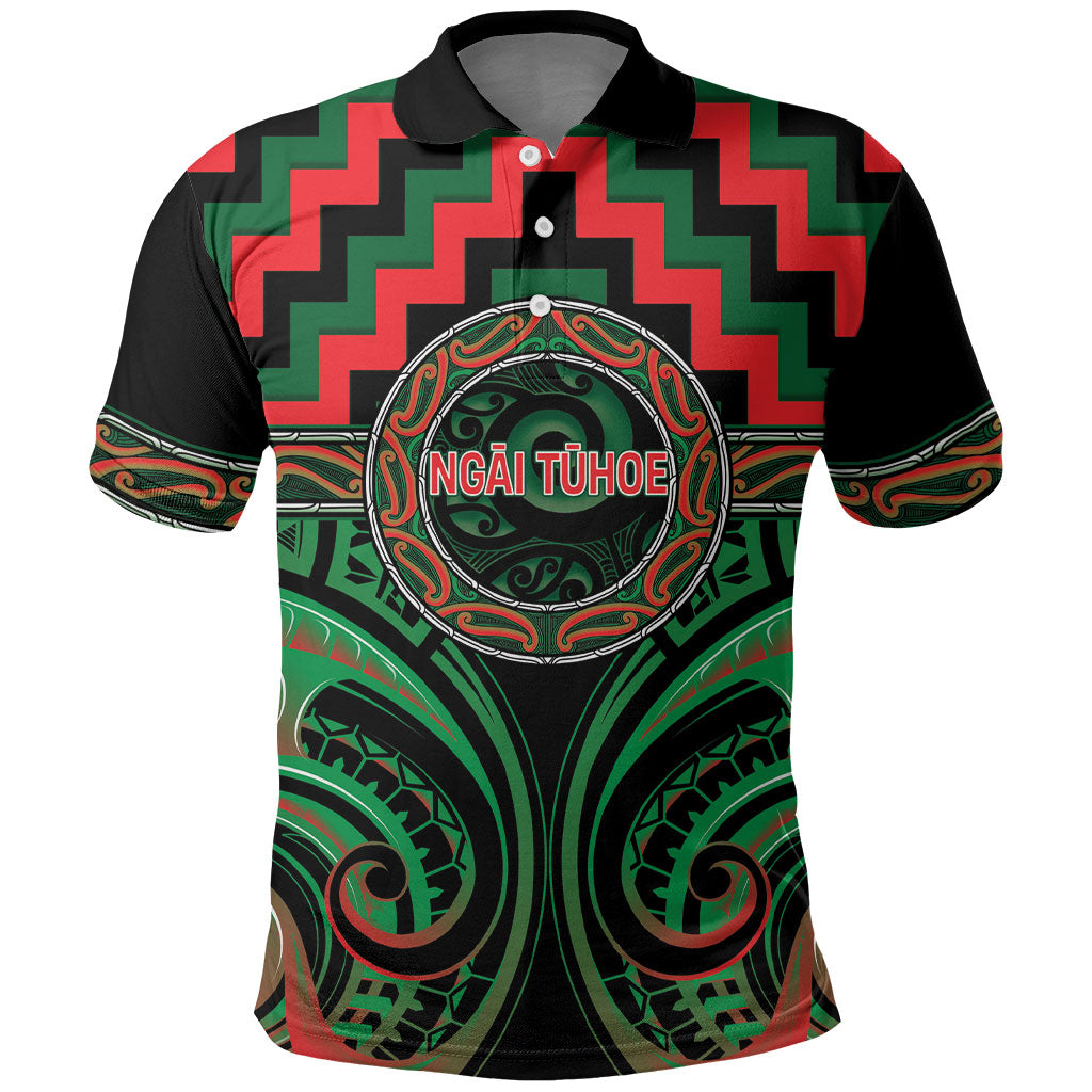 Aotearoa Ngai Tuhoe Personalised Polo Shirt Maori Iwi Poutama Puhoro Tattoo