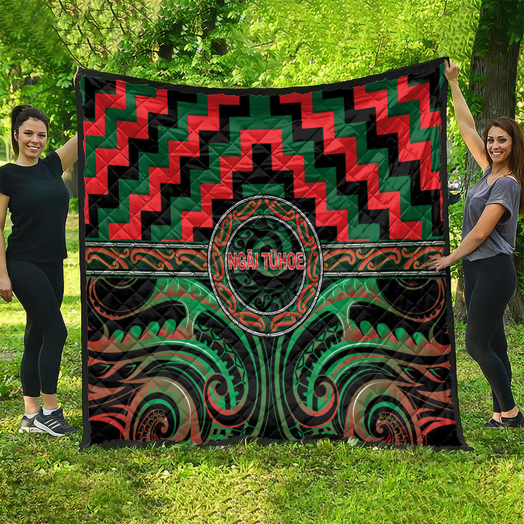 Aotearoa Ngai Tuhoe Quilt Maori Iwi Poutama Puhoro Tattoo LT14 - Polynesian Pride