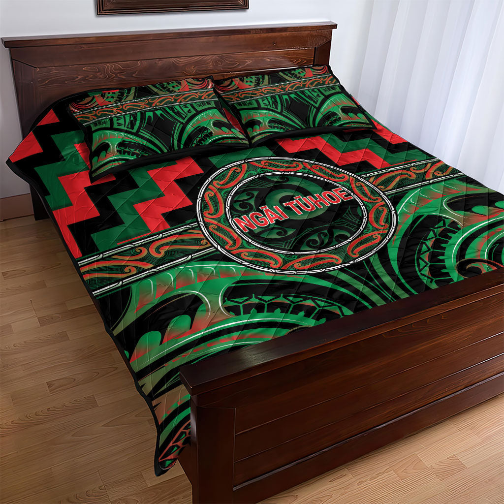 Aotearoa Ngai Tuhoe Quilt Bed Set Maori Iwi Poutama Puhoro Tattoo LT14 - Polynesian Pride