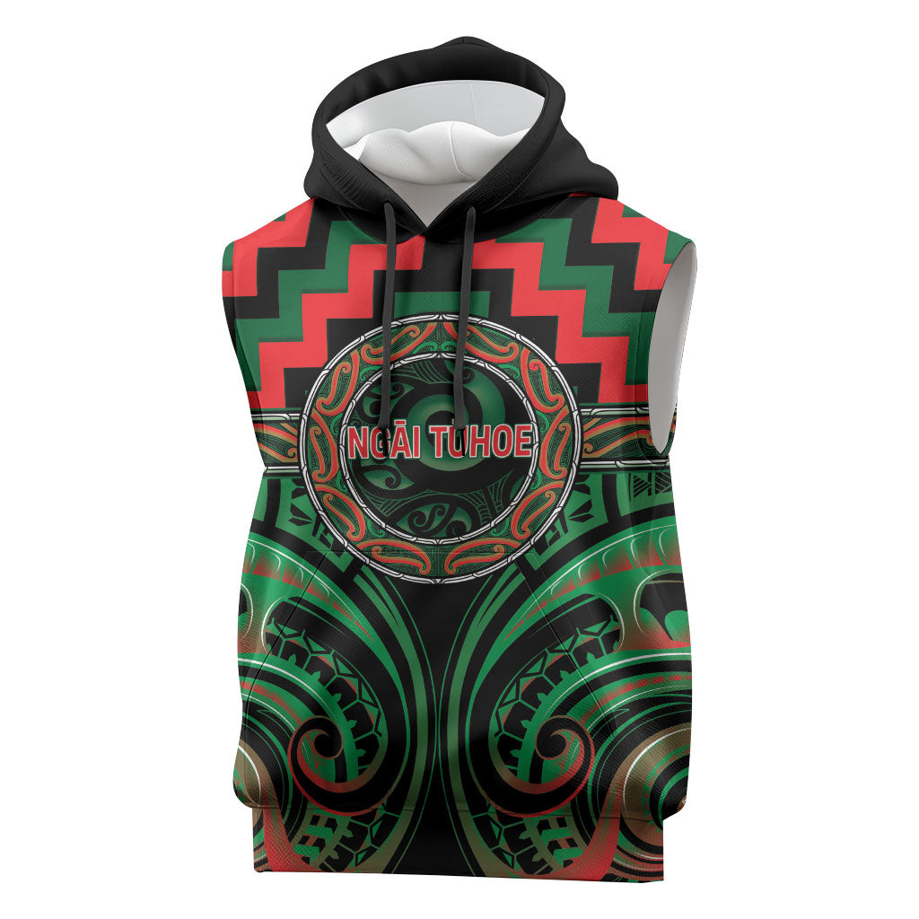 Aotearoa Ngai Tuhoe Personalised Sleeveless Hoodie Maori Iwi Poutama Puhoro Tattoo