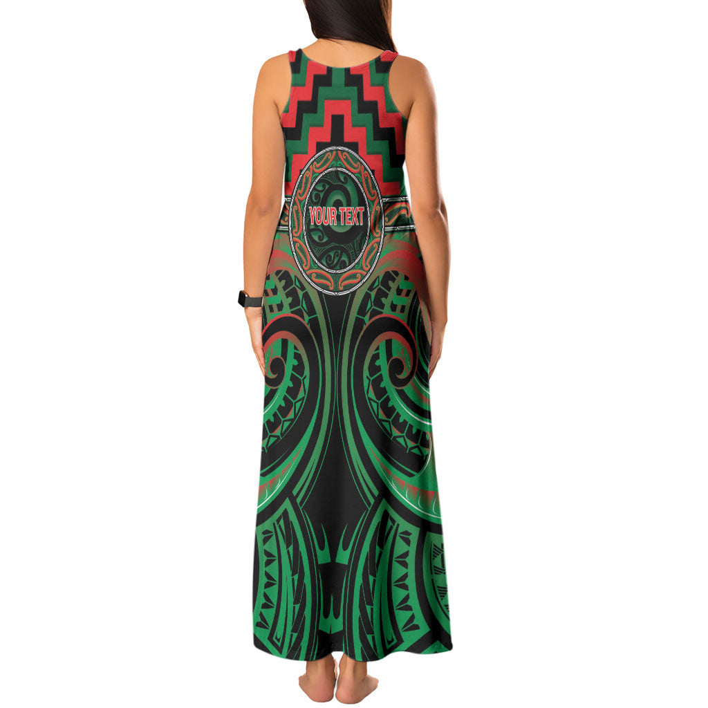 Aotearoa Ngai Tuhoe Personalised Tank Maxi Dress Maori Iwi Poutama Puhoro Tattoo LT14 - Polynesian Pride