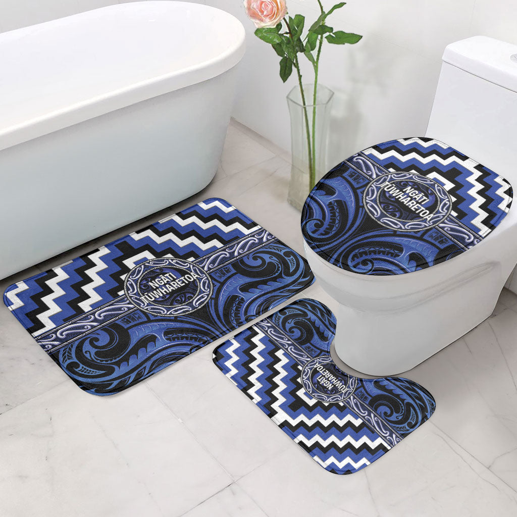 Aotearoa Ngati Tuwharetoa Bathroom Set Maori Iwi Poutama Puhoro Tattoo LT14 - Polynesian Pride