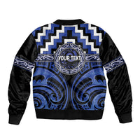 Aotearoa Ngati Tuwharetoa Personalised Bomber Jacket Maori Iwi Poutama Puhoro Tattoo LT14 - Polynesian Pride