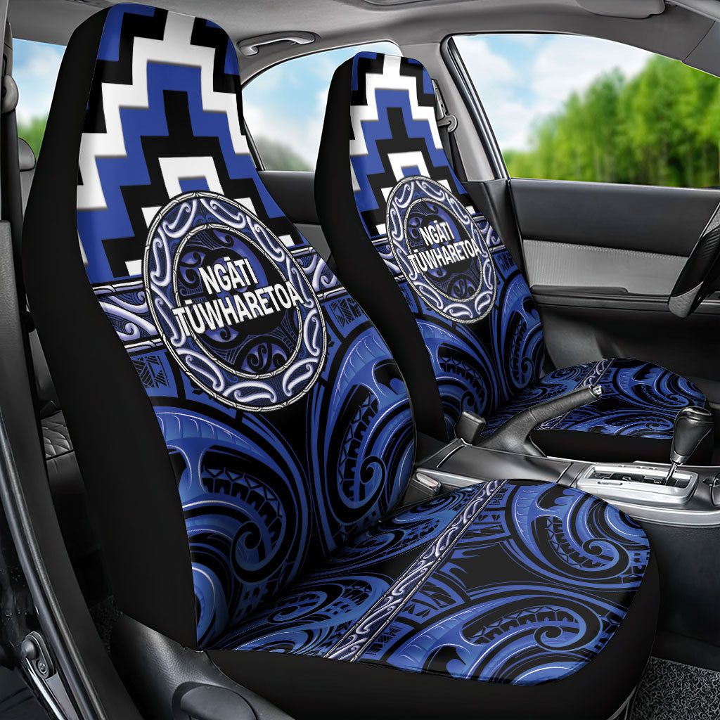 Aotearoa Ngati Tuwharetoa Car Seat Cover Maori Iwi Poutama Puhoro Tattoo LT14 - Polynesian Pride