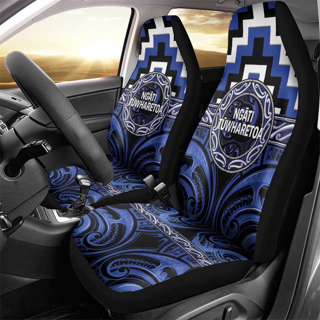 Aotearoa Ngati Tuwharetoa Car Seat Cover Maori Iwi Poutama Puhoro Tattoo LT14 - Polynesian Pride