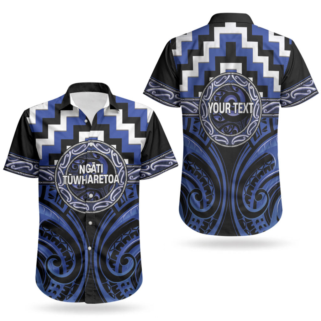 Aotearoa Ngati Tuwharetoa Personalised Couples Matching Off Shoulder Maxi Dress and Hawaiian Shirt Maori Iwi Poutama Puhoro Tattoo LT14 - Polynesian Pride