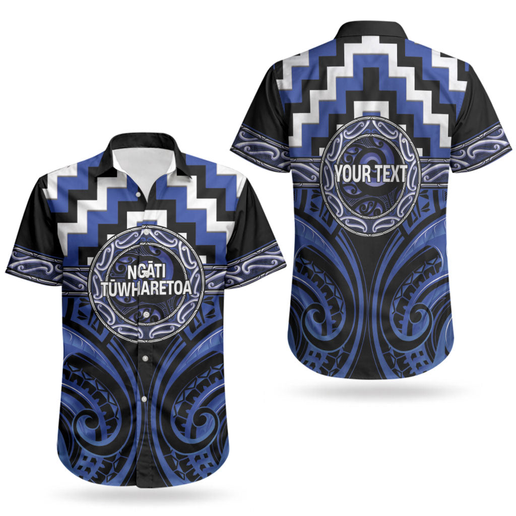 Aotearoa Ngati Tuwharetoa Personalised Couples Matching Summer Maxi Dress and Hawaiian Shirt Maori Iwi Poutama Puhoro Tattoo LT14 - Polynesian Pride