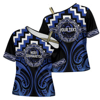 Aotearoa Ngati Tuwharetoa Personalised Cross Shoulder Shirt Maori Iwi Poutama Puhoro Tattoo LT14 - Polynesian Pride