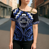 Aotearoa Ngati Tuwharetoa Personalised Cross Shoulder Shirt Maori Iwi Poutama Puhoro Tattoo LT14 - Polynesian Pride
