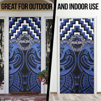 Aotearoa Ngati Tuwharetoa Personalised Door Cover Maori Iwi Poutama Puhoro Tattoo LT14 - Polynesian Pride