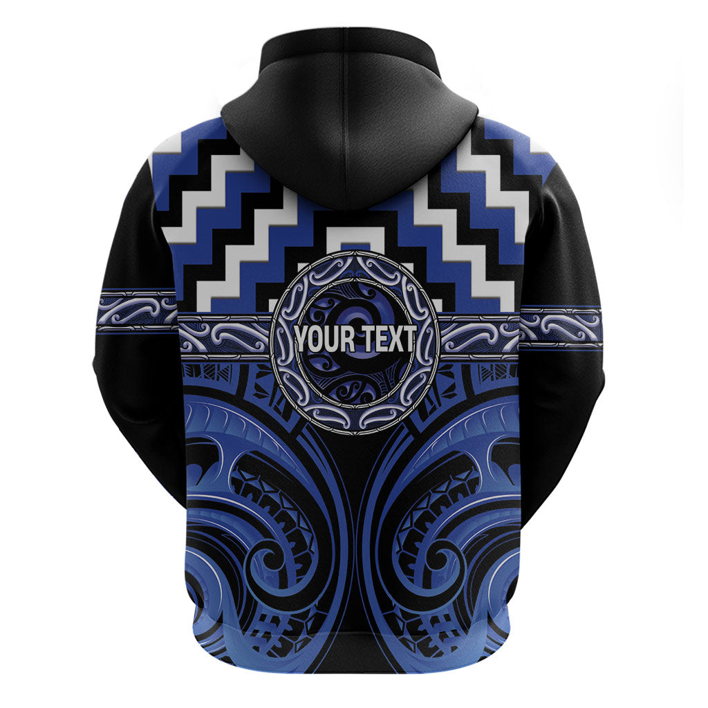 Aotearoa Ngati Tuwharetoa Personalised Hoodie Maori Iwi Poutama Puhoro Tattoo LT14 - Polynesian Pride