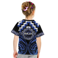 Aotearoa Ngati Tuwharetoa Personalised Kid T Shirt Maori Iwi Poutama Puhoro Tattoo LT14 - Polynesian Pride