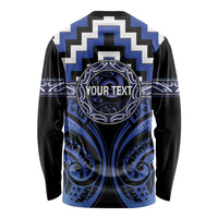 Aotearoa Ngati Tuwharetoa Personalised Long Sleeve Shirt Maori Iwi Poutama Puhoro Tattoo LT14 - Polynesian Pride