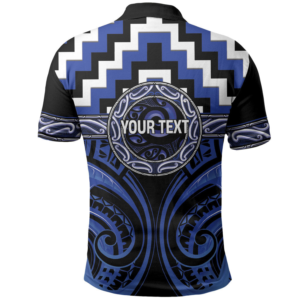 Aotearoa Ngati Tuwharetoa Personalised Polo Shirt Maori Iwi Poutama Puhoro Tattoo LT14 - Polynesian Pride