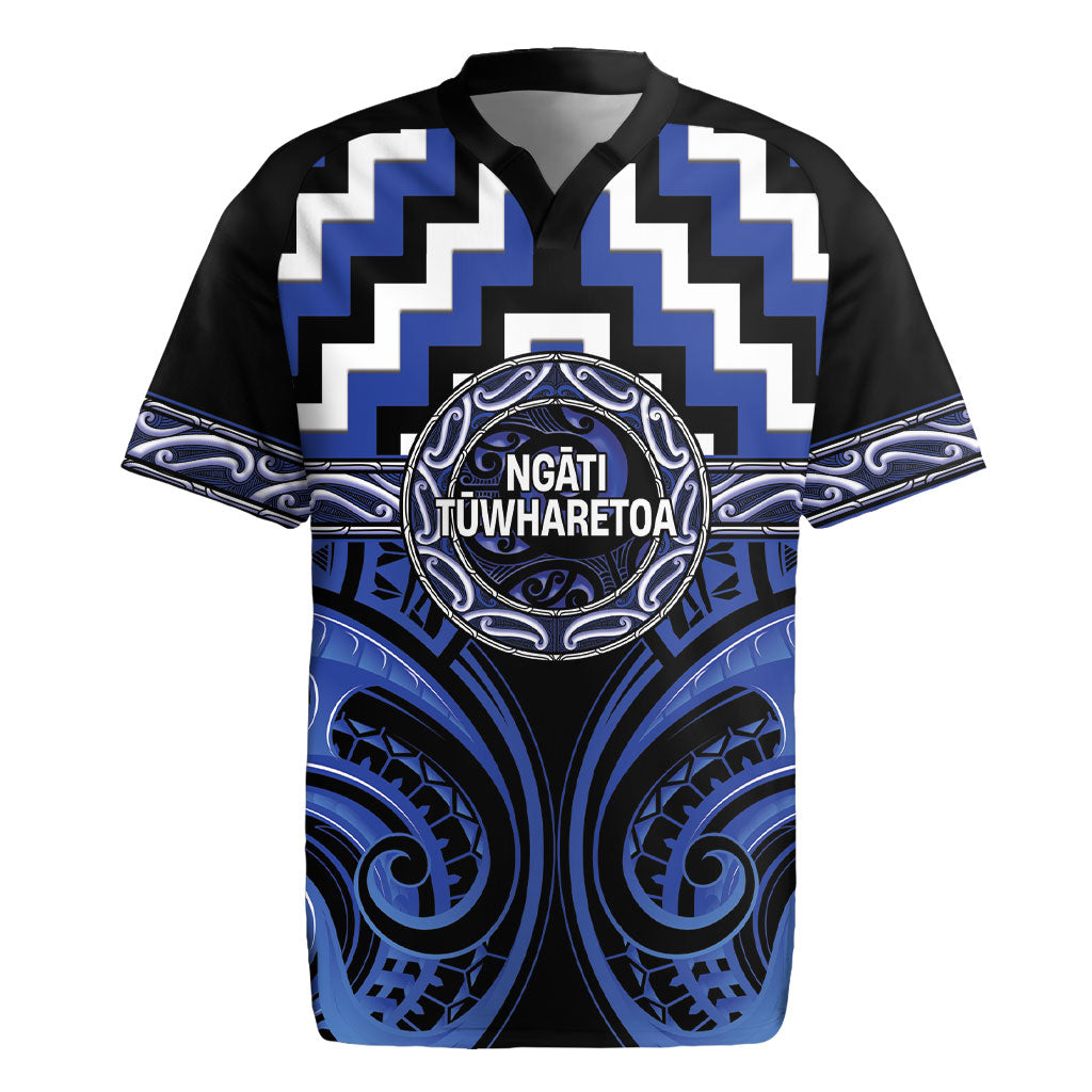 Aotearoa Ngati Tuwharetoa Personalised Rugby Jersey Maori Iwi Poutama Puhoro Tattoo