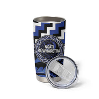 Aotearoa Ngati Tuwharetoa Personalised Tumbler Cup Maori Iwi Poutama Puhoro Tattoo LT14 - Polynesian Pride