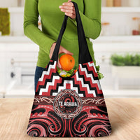 Aotearoa Te Arawa Grocery Bag Maori Iwi Poutama Puhoro Tattoo LT14 - Polynesian Pride