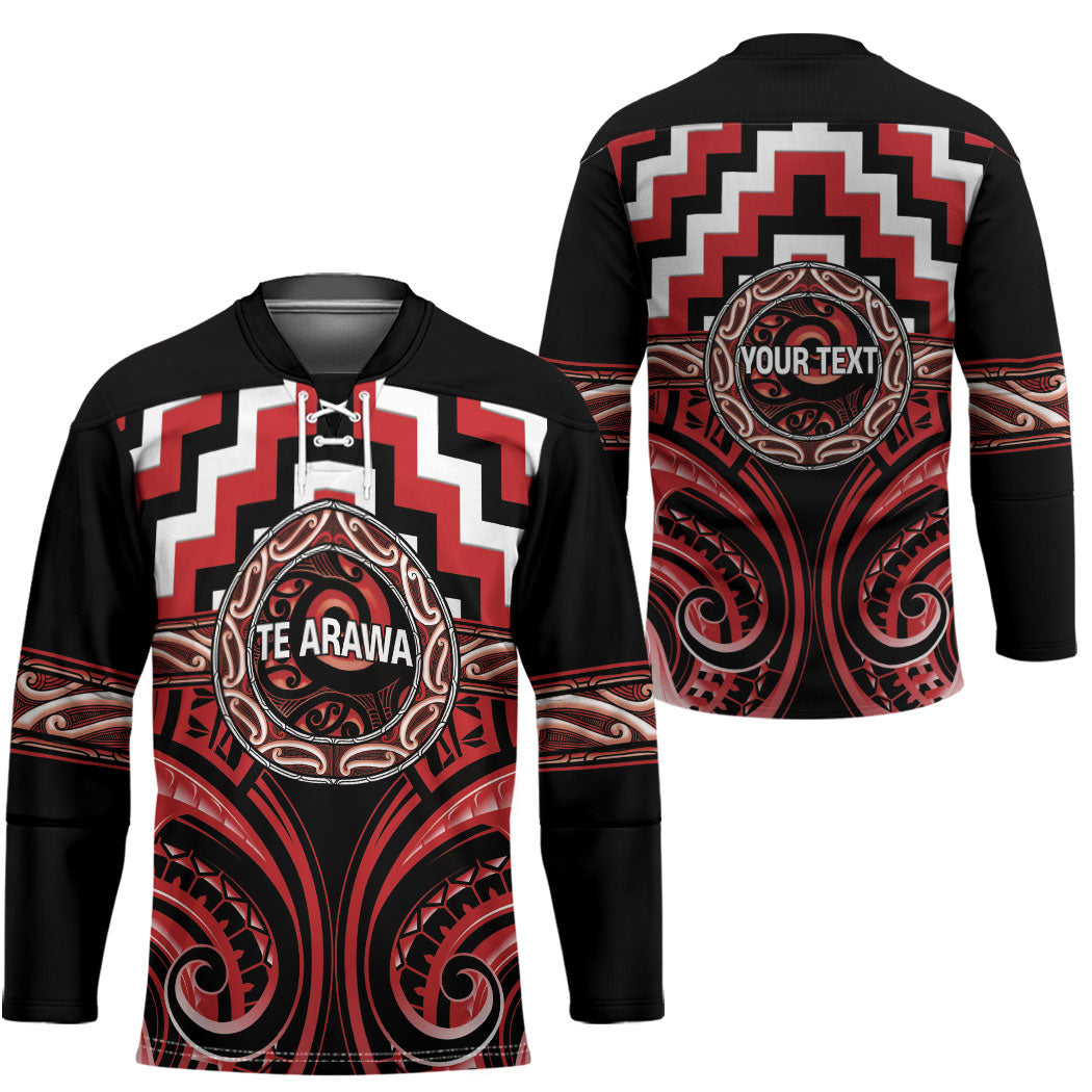Aotearoa Te Arawa Personalised Hockey Jersey Maori Iwi Poutama Puhoro Tattoo LT14 - Polynesian Pride